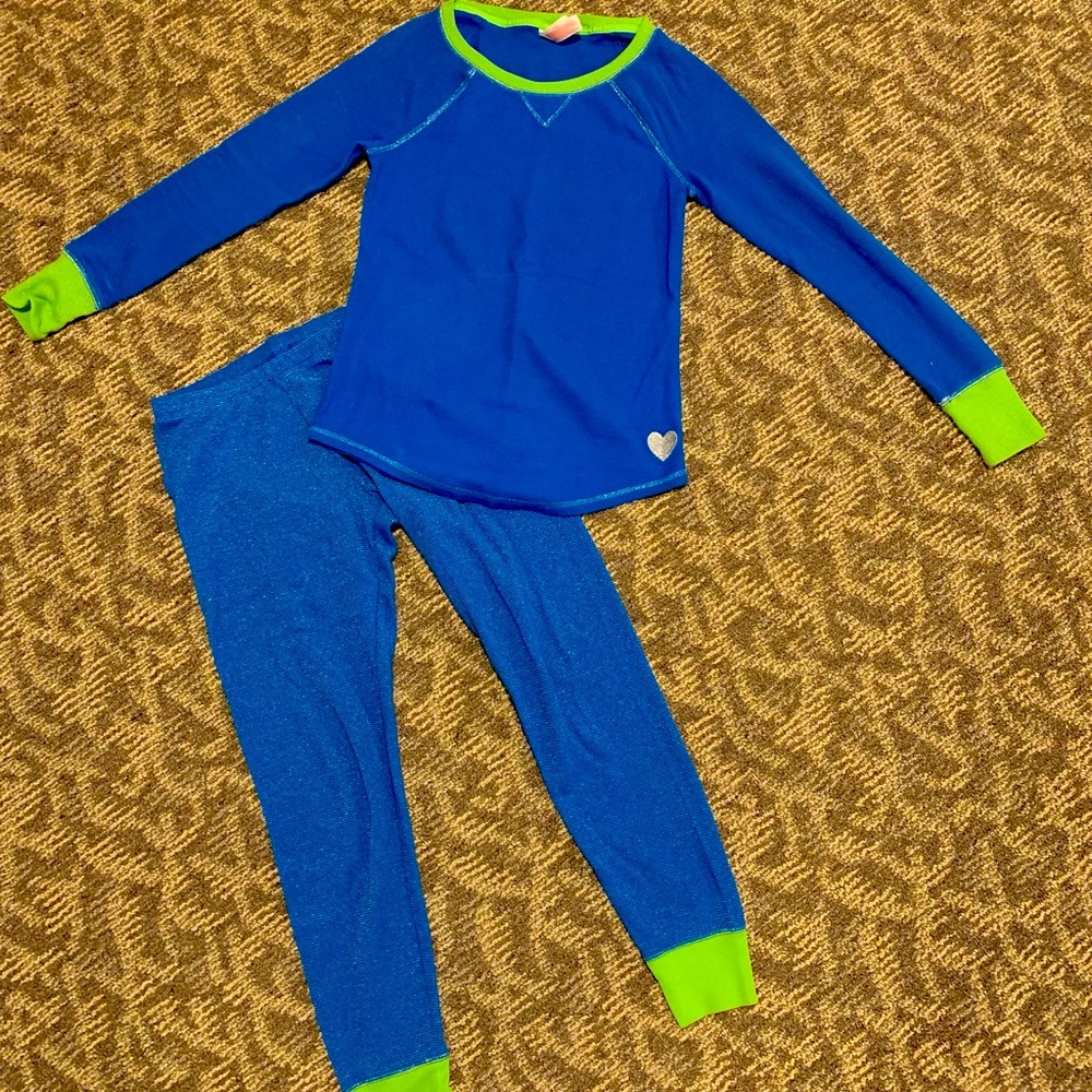 2 Piece Royal Blue Pajama Set